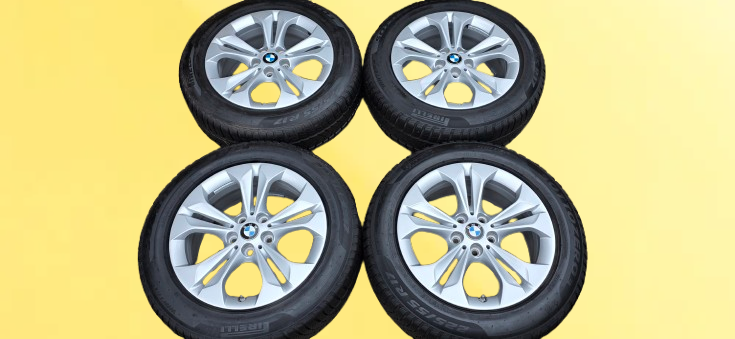 17" disk BMW X1 se zimními pneu 225/55/17 - zánovní