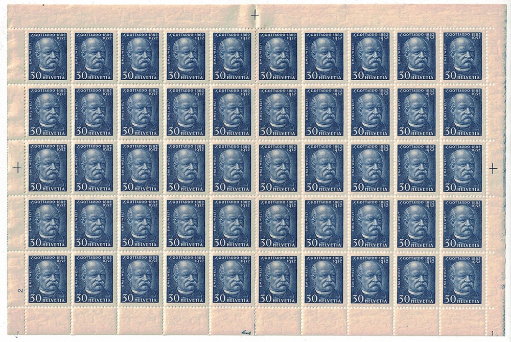 3x arch 1932 50 let Gotthardské dráhy