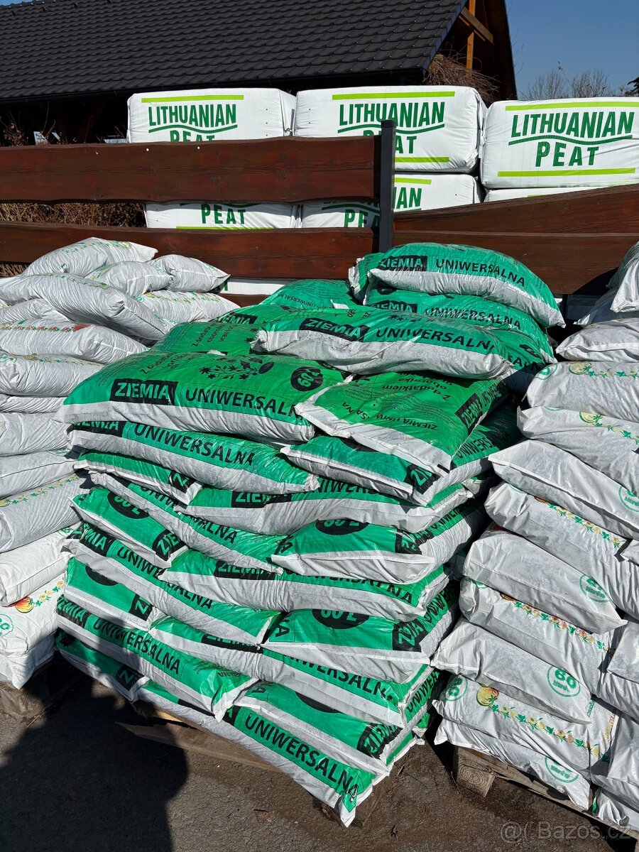 raselina hlina substrat torf perlit boruvka kanadska SLEVA