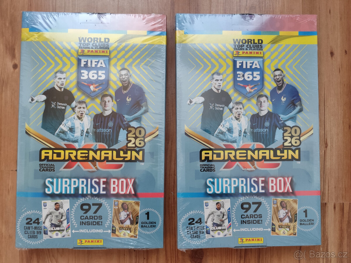 Fotbalové kartičky FIFA 365 2026 - adventní kalendář