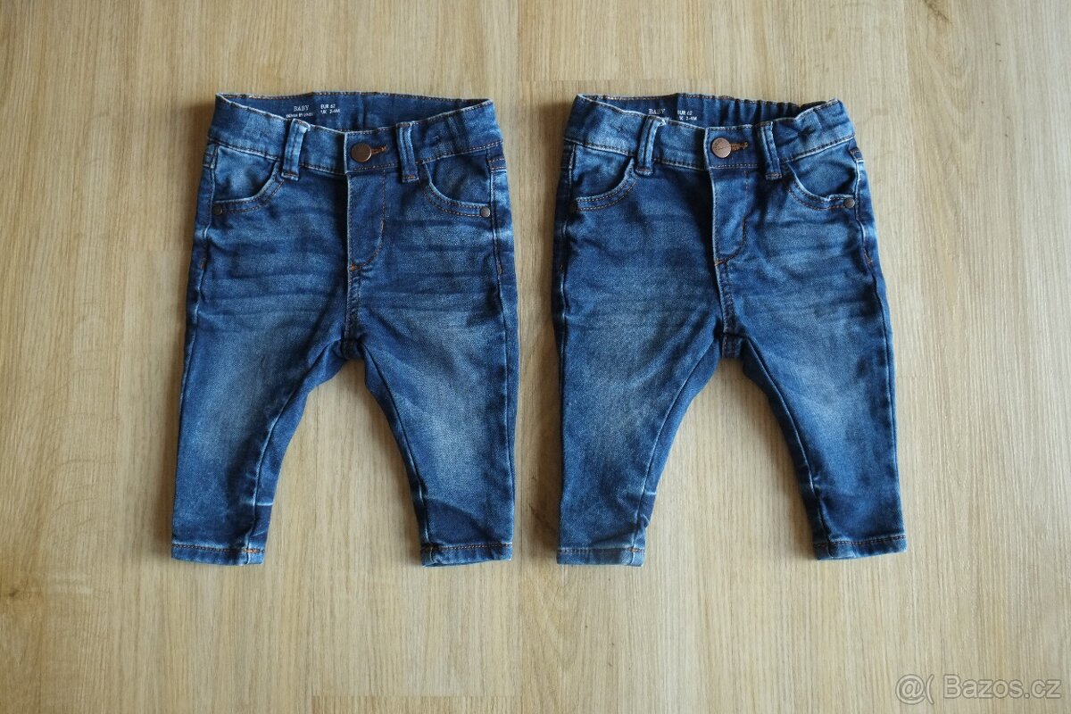 Frajerské džíny pro dvojčata Lindex vel. 68
