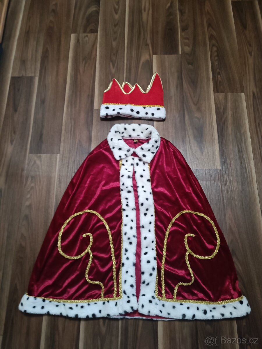 Kostým král s korunou