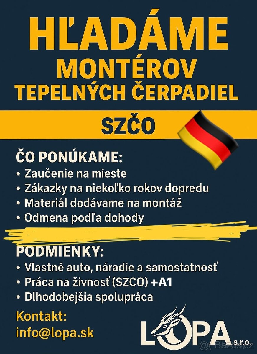 ✅ Montér tepelných čerpadiel - Nemecko ✅
