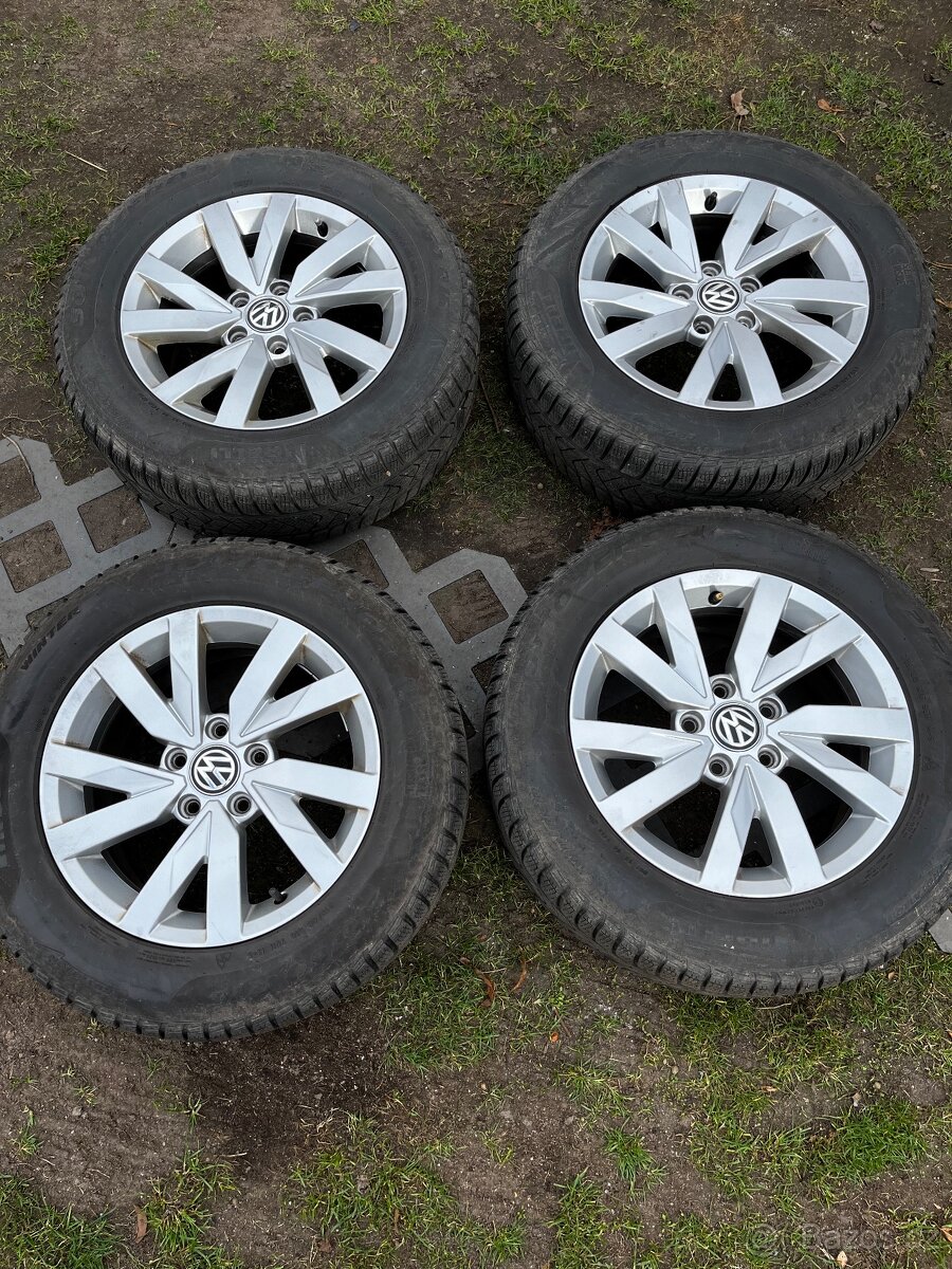 alu kola VW R16 s pneumatikami Pirelli 4 ks