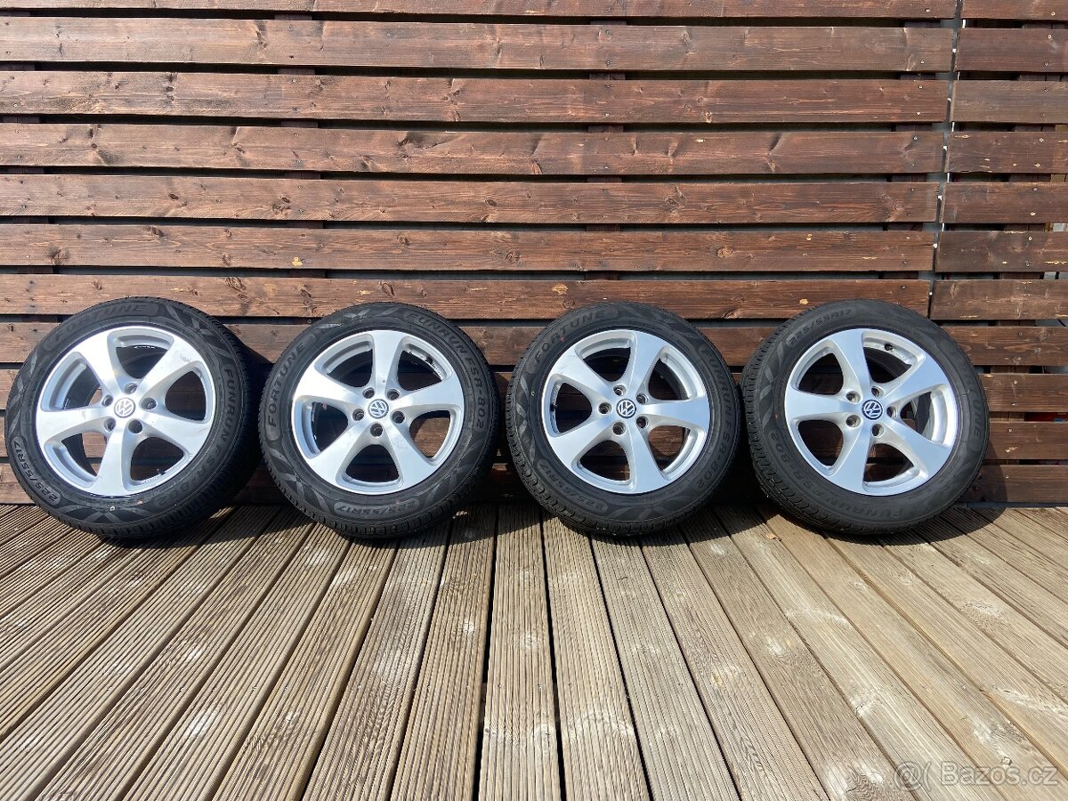 Alu kola VW 5x112 R17 plus nové letní pneu