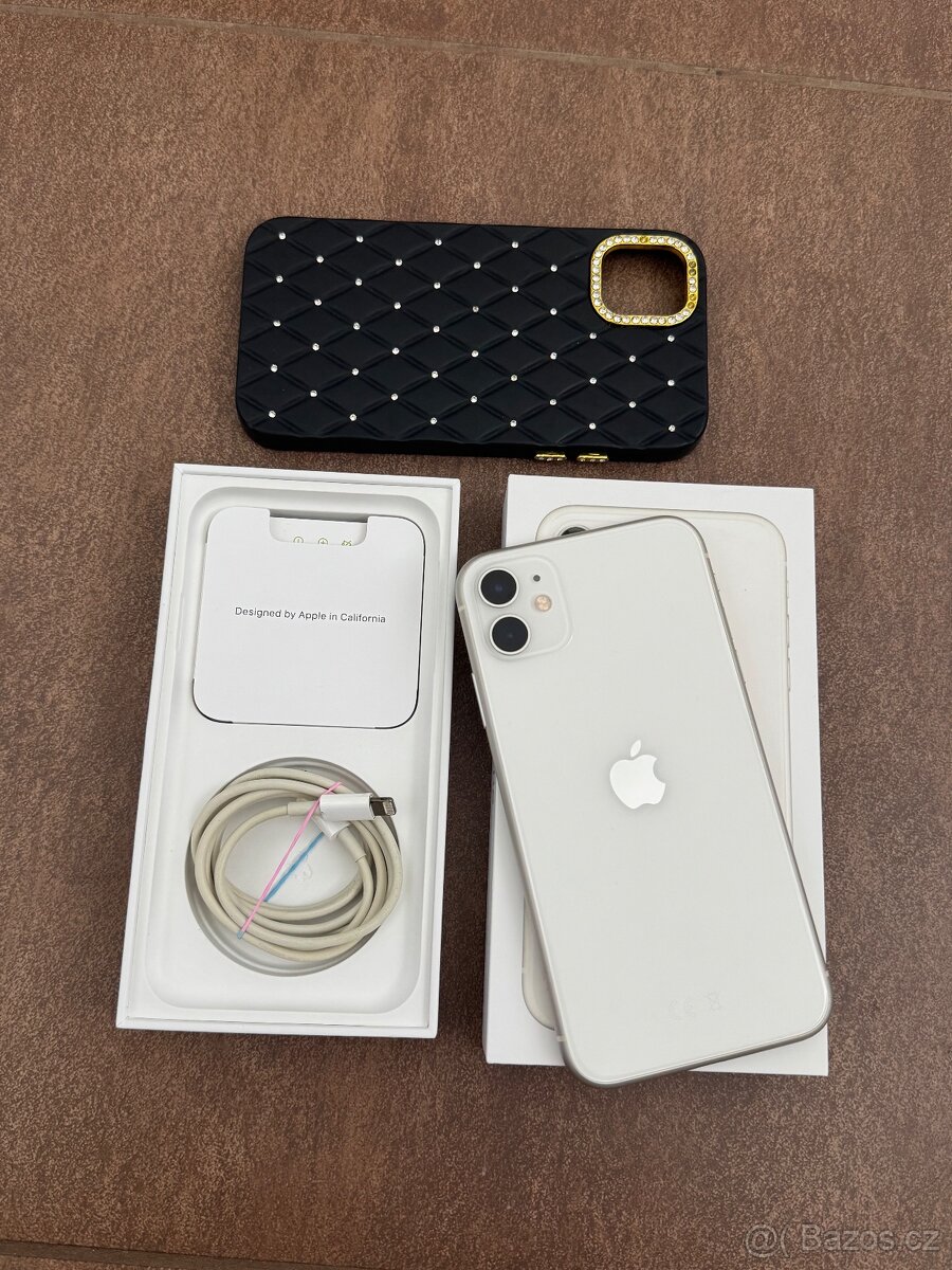 Apple iPhone 11 128GB White- super stav, 87% zdravie
