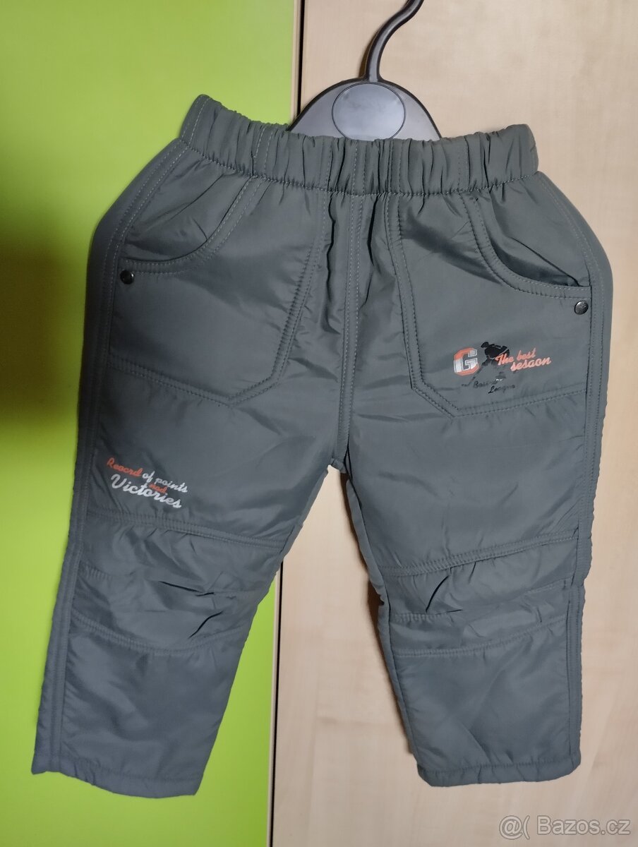 Zateplené kalhoty vel.98