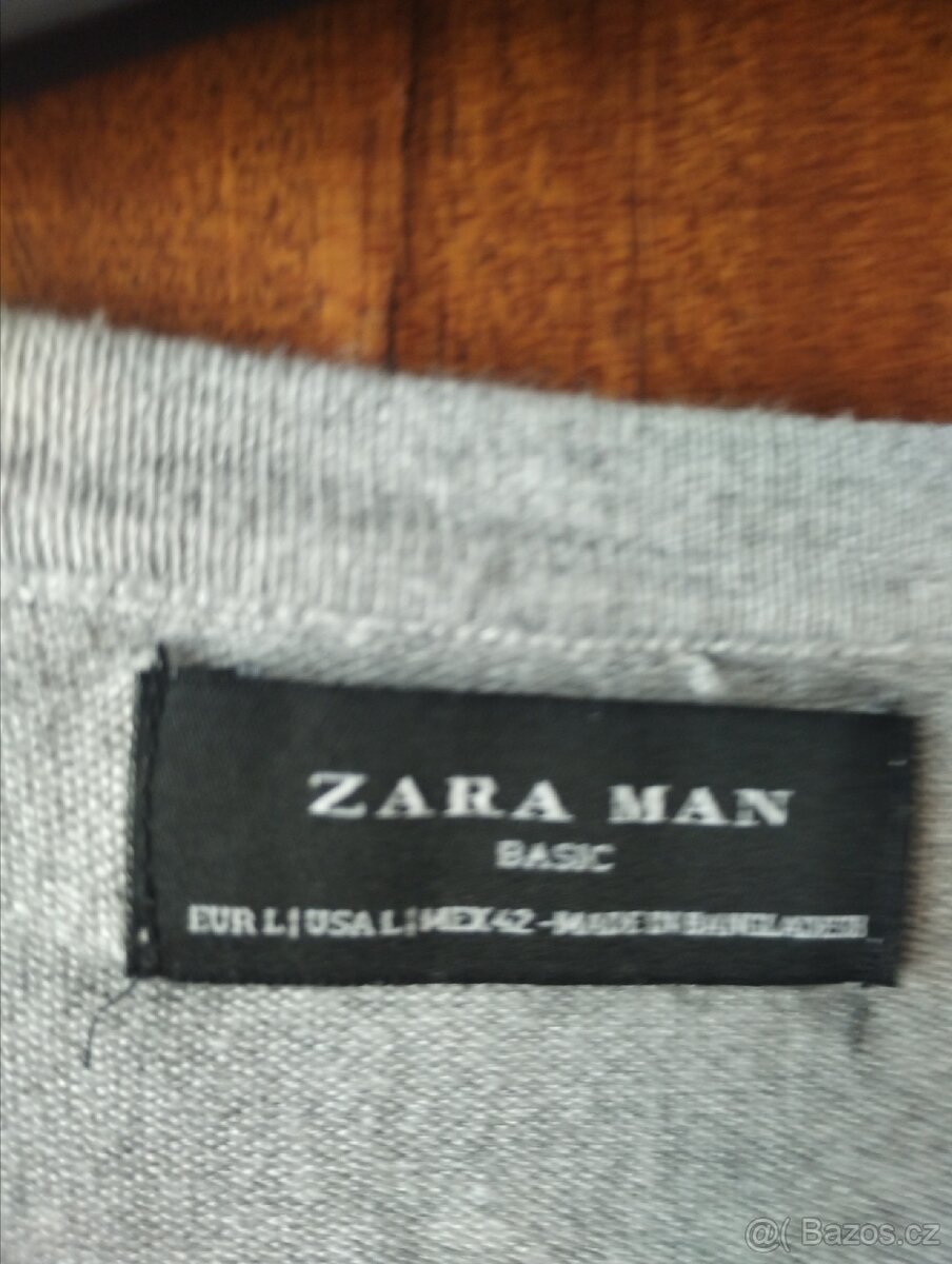 Svetr Zara L,šedý do V man