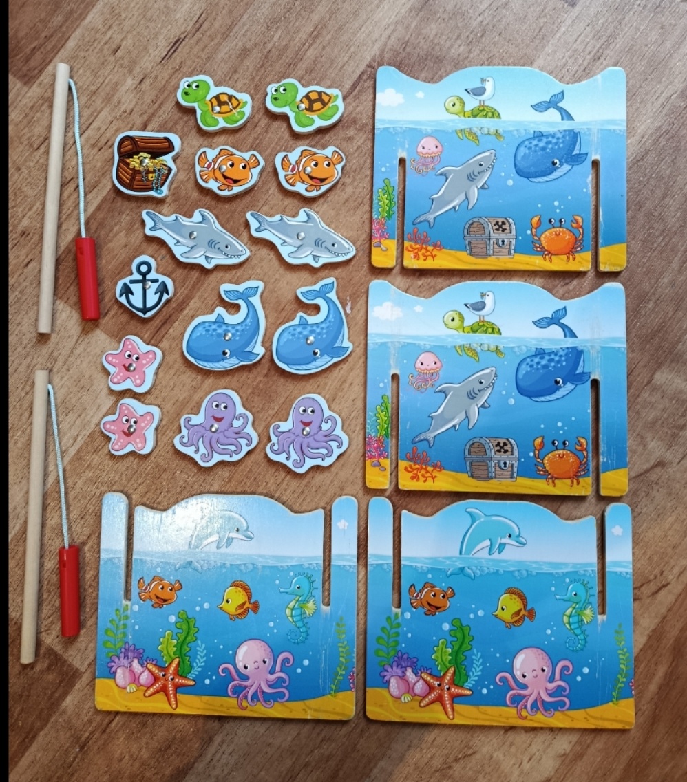 Dřevěná magnetická hra – lovení ryb