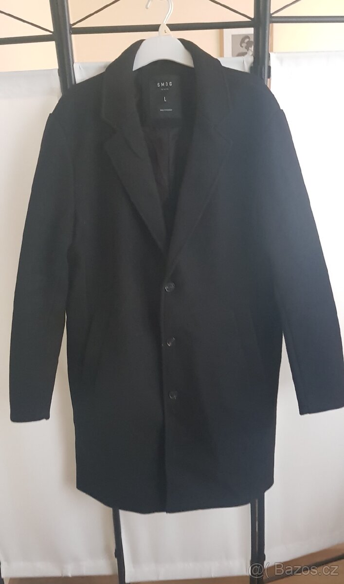 Pánský kabát černý