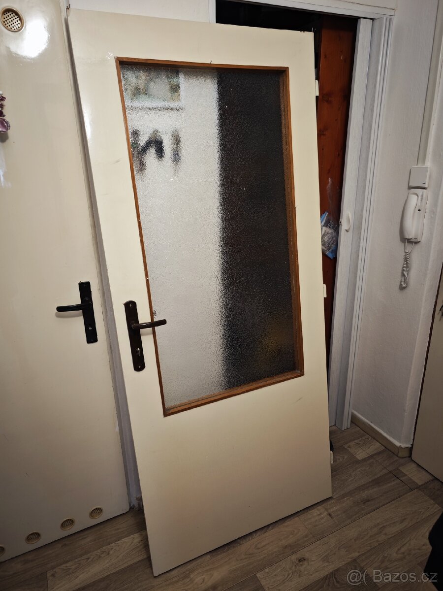 Daruji prosklené dveře za odvoz, 80cm, pravé