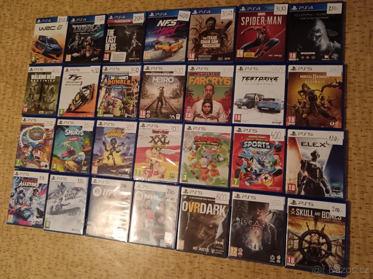 PS5 hry . ruším sbírku.