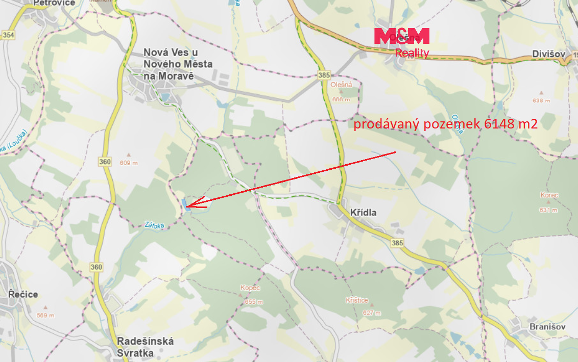 Prodej pole v Dlouhém 6148 m2