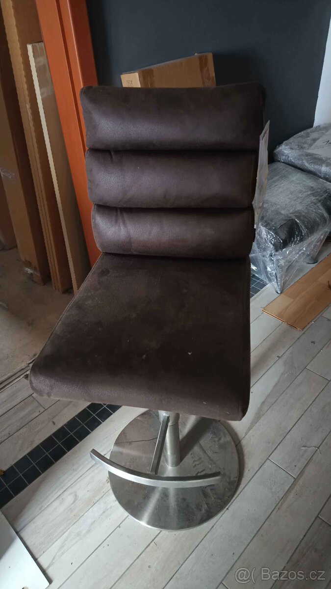 Barová židle - nová - nerez