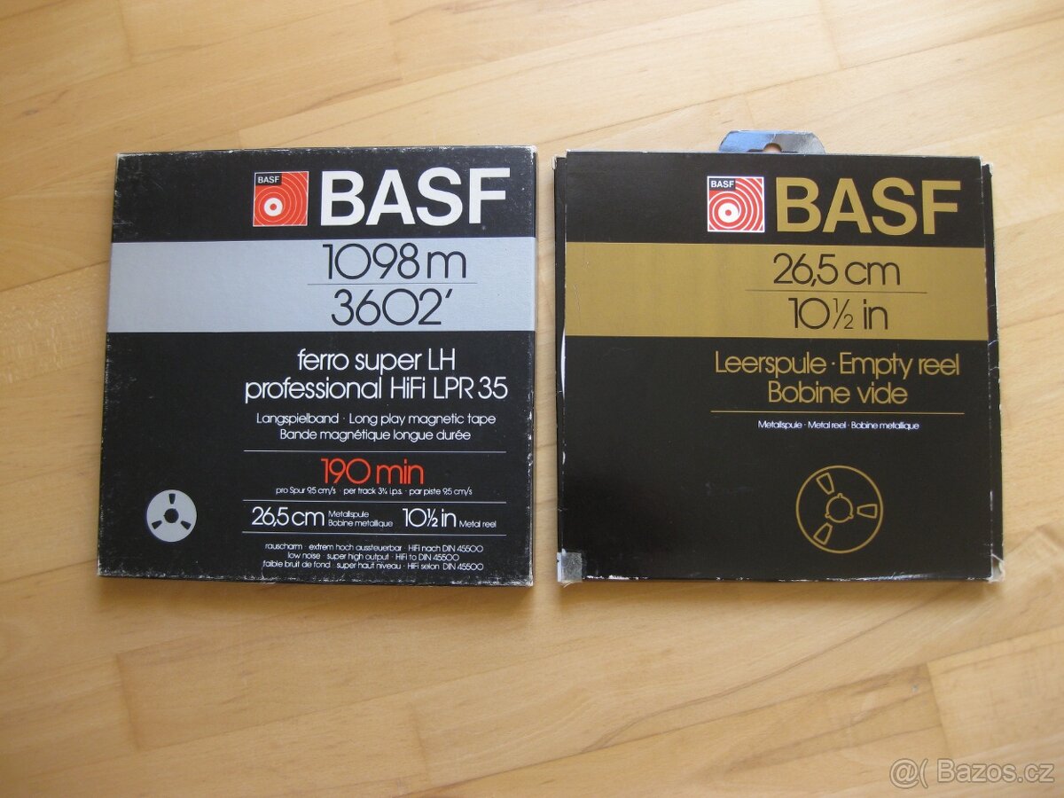 Magnetofon – páska – cívka BASF 26,5cm