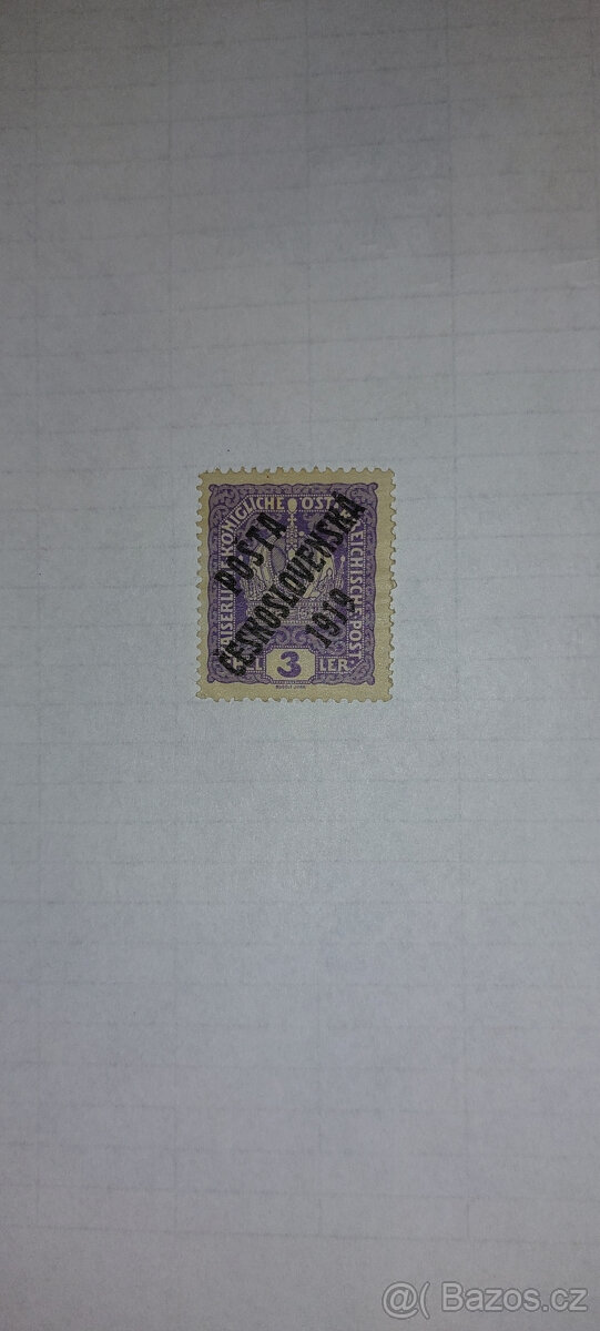 Pošta Československá 1919