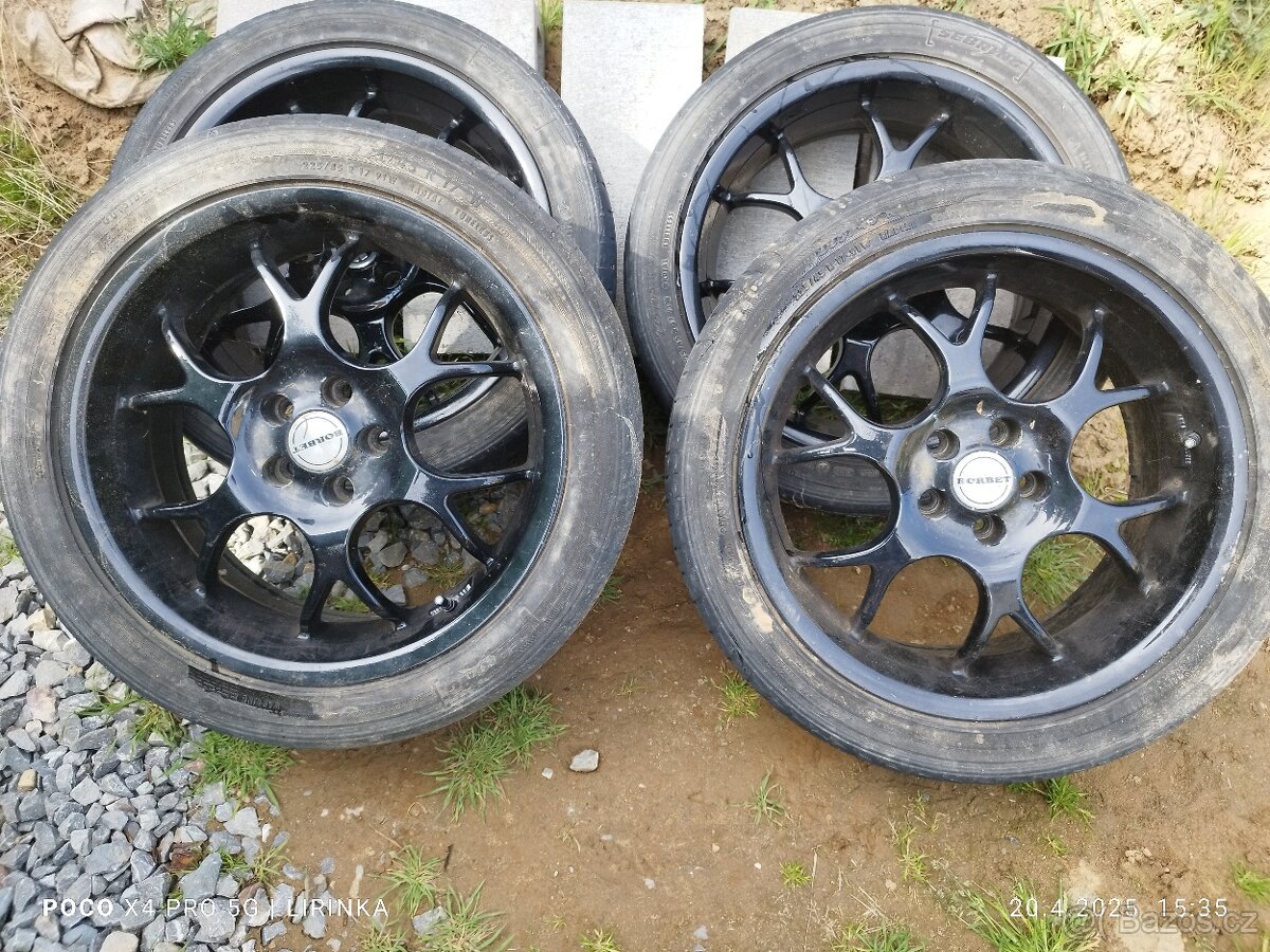 Prodám kola 5x100, R17 zn. Borbet