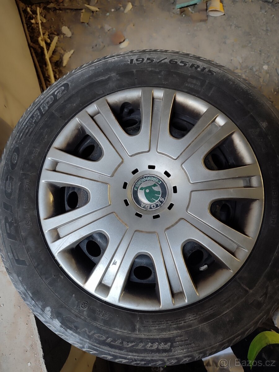 Plechove disky r 15 rozteč 5112 pneu na výměnu