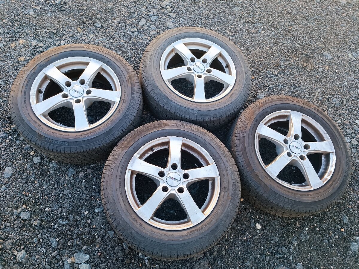 Sada ALU kol VW T5 5x120 R16 / Letni pneu