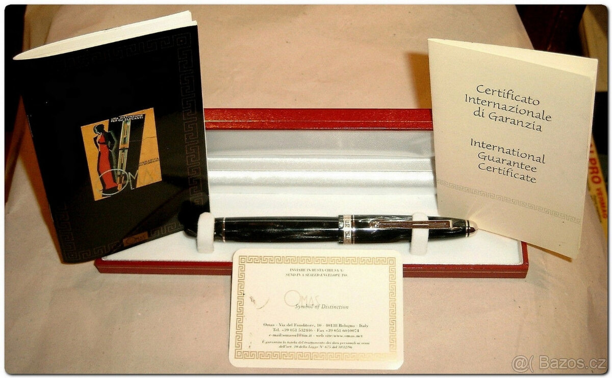 Luxusní plnicí pero OMAS Grey Royale Phaeton č. 226650 bílo-