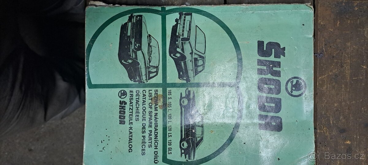 Katalog náhradních dílů ŠKODA 105, 120 ROK 77-78