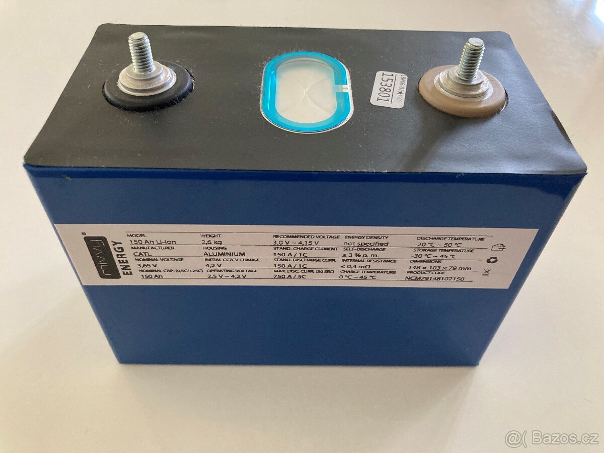 Li-Ion CATL NCM79148102 150Ah 3,65V