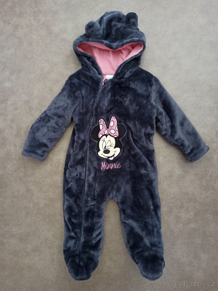 Dívčí teplá kombinéza Minnie, vel. 68