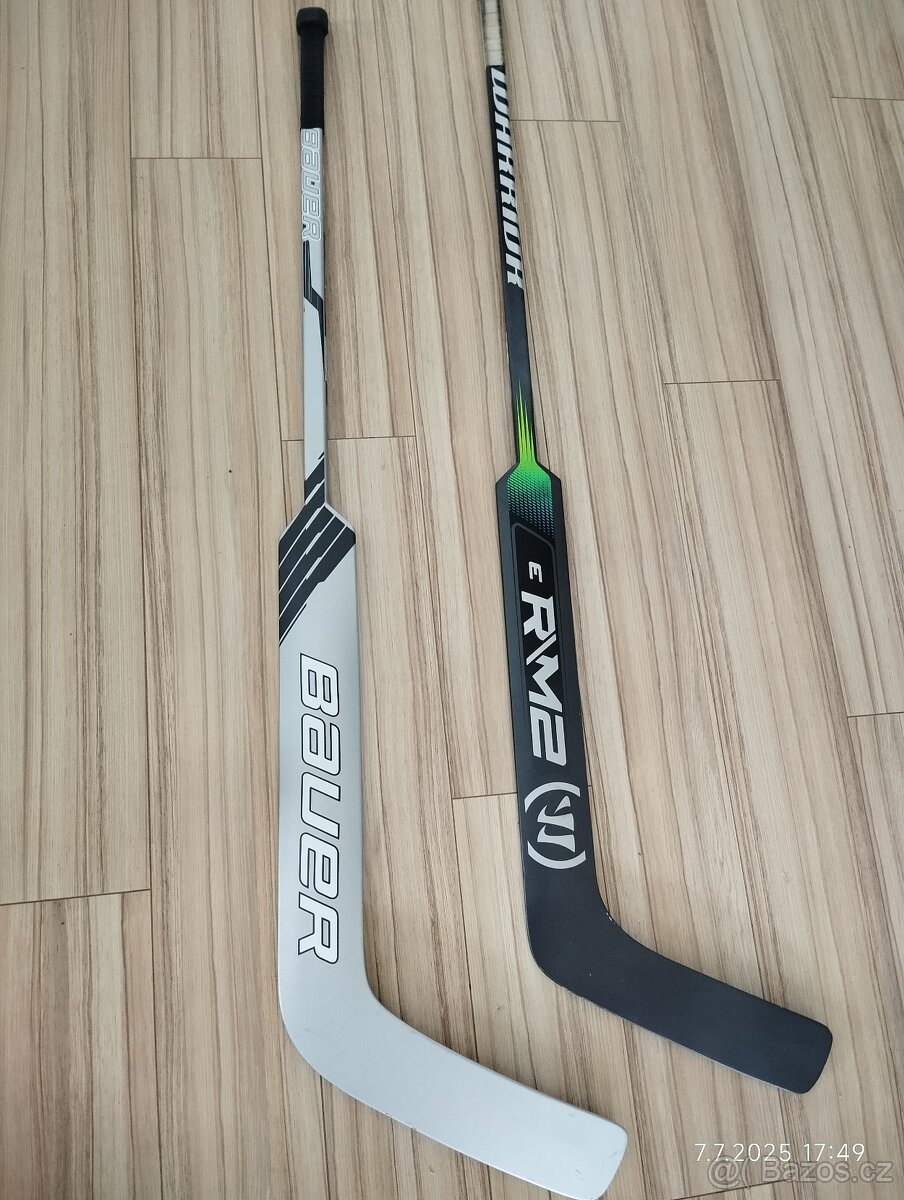 2x kompozitová Hokejka 21" opačný gard
