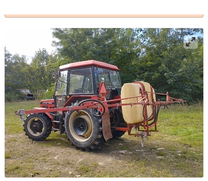 Postřikovač nesený 600L