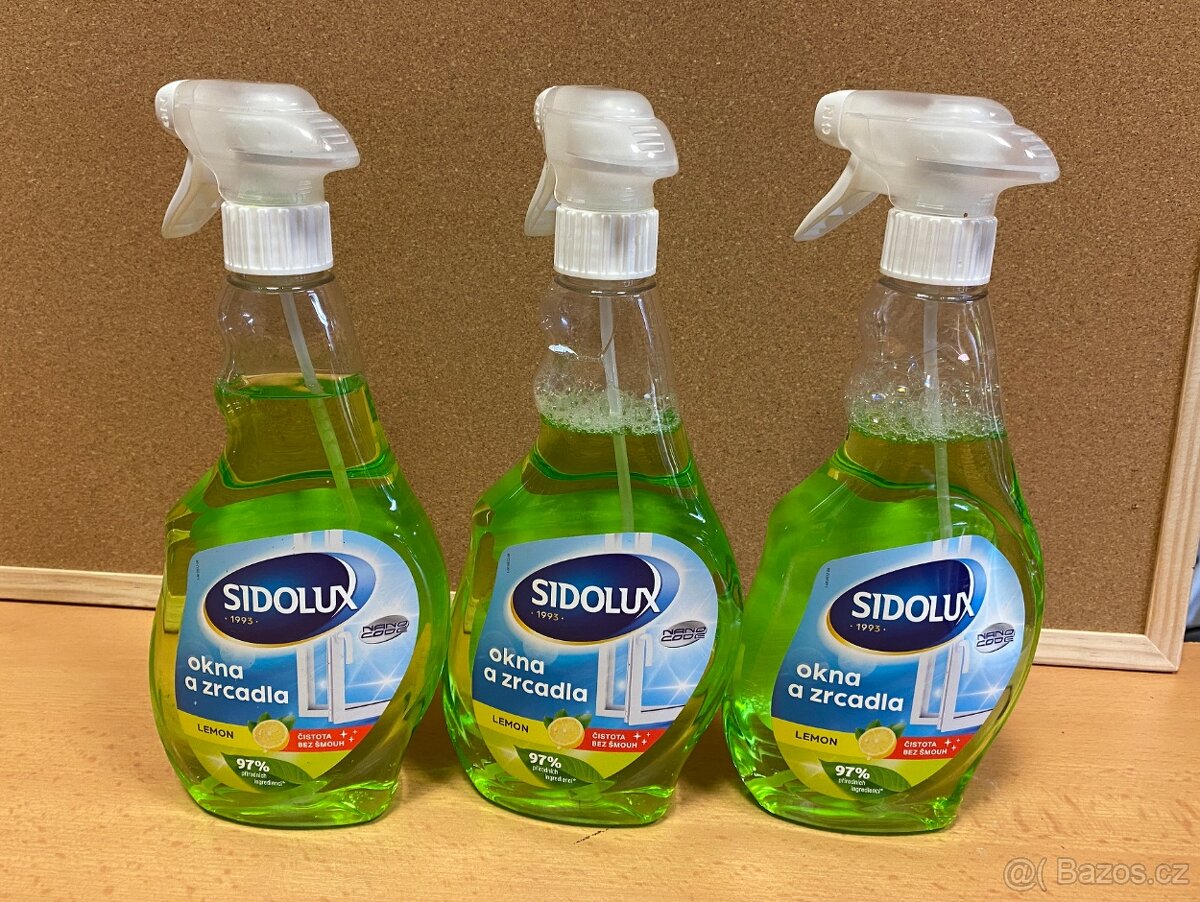 Sidolux 500ml s rozpřašovačem, na okna a zrcadla /NOVÝ/