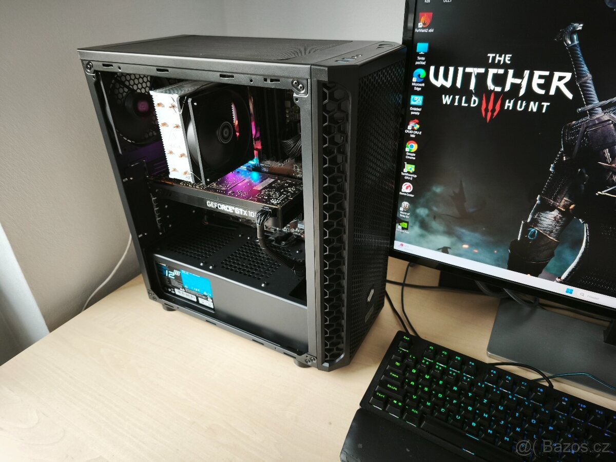 Herní 6-jádro Ryzen 5 /16GB DDR4/GTX 1070 8GB/ SSD /HDD/ W11