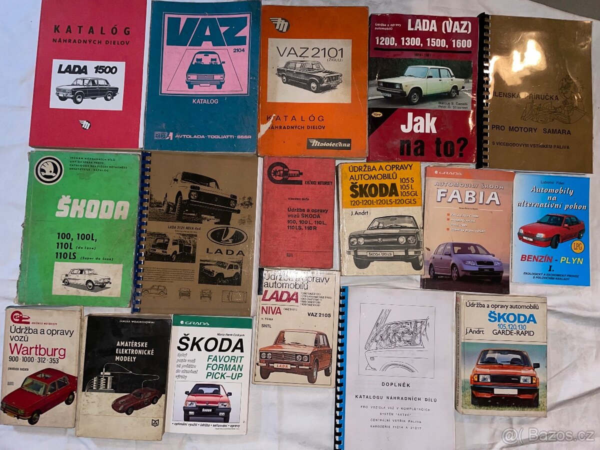 Knihy auta, autodily