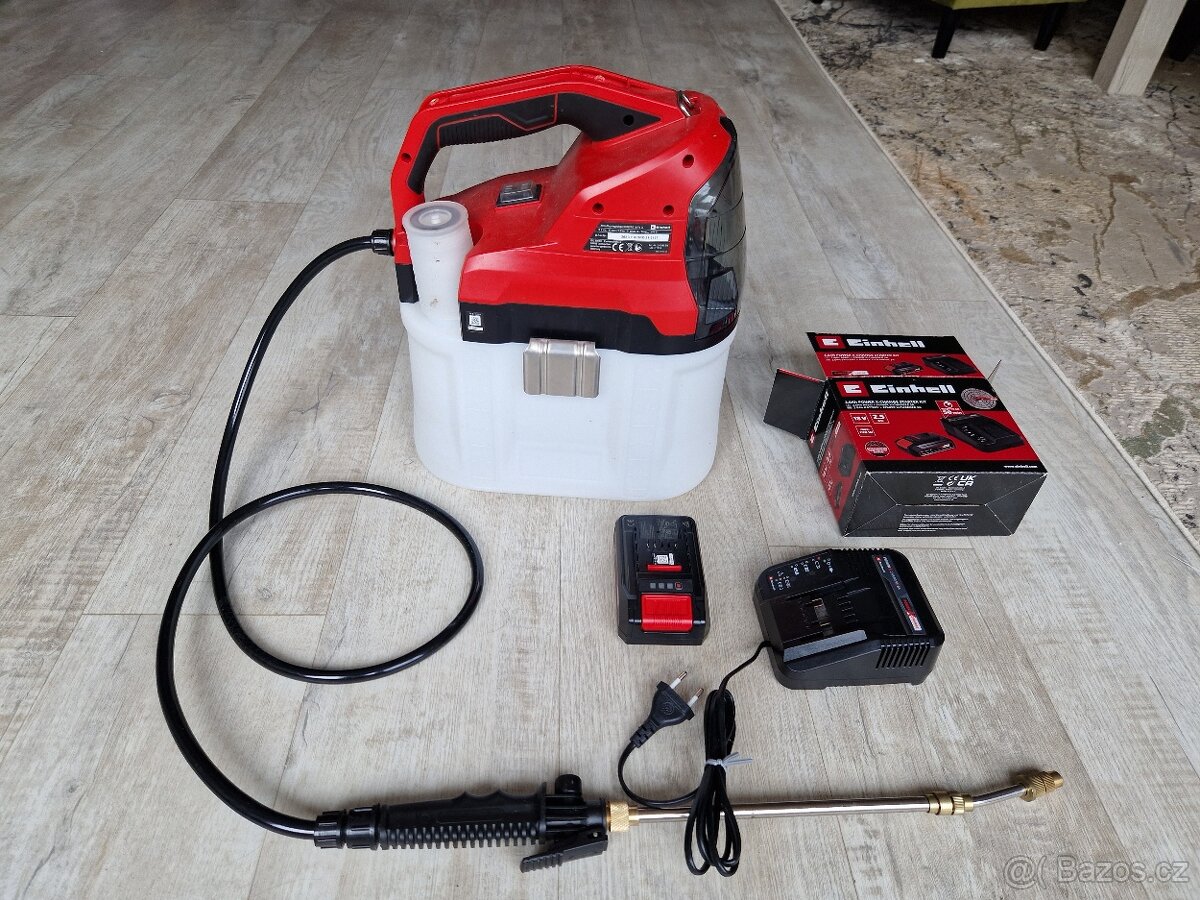 Aku postřikovač Einhell + Nabíječka a akumulátor