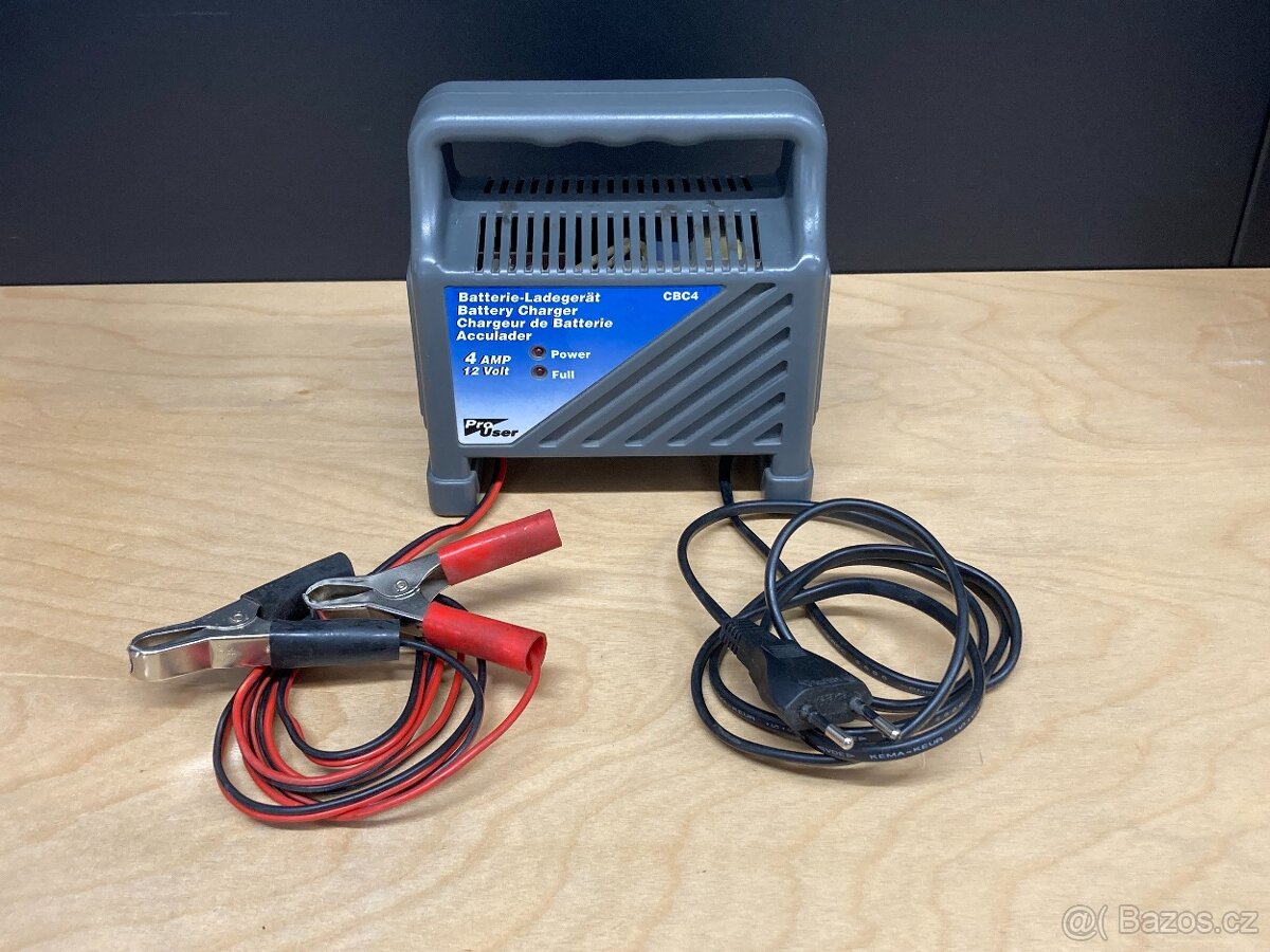 Nabíječka autobaterií PRO-USER 12V 4 AMP, typ CBC4