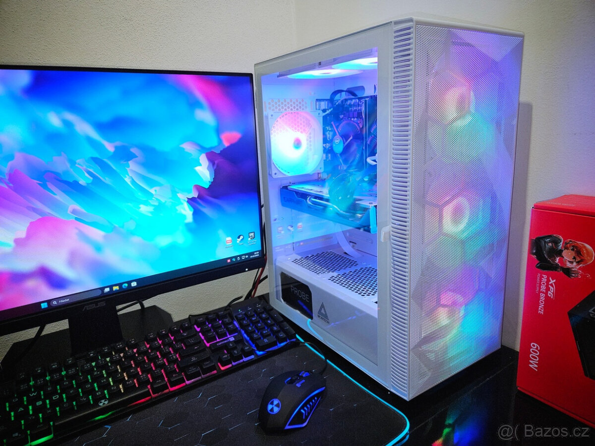 🔥 Herní PC i5 | RX 580 | 16GB RAM | 1TB SSD | 6xRGB | WiFi