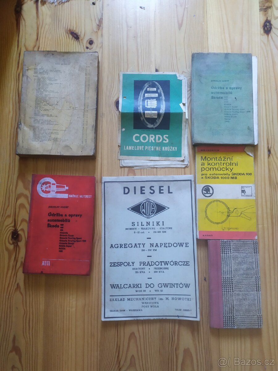 Literatura, servisní příručky, manuál Škoda