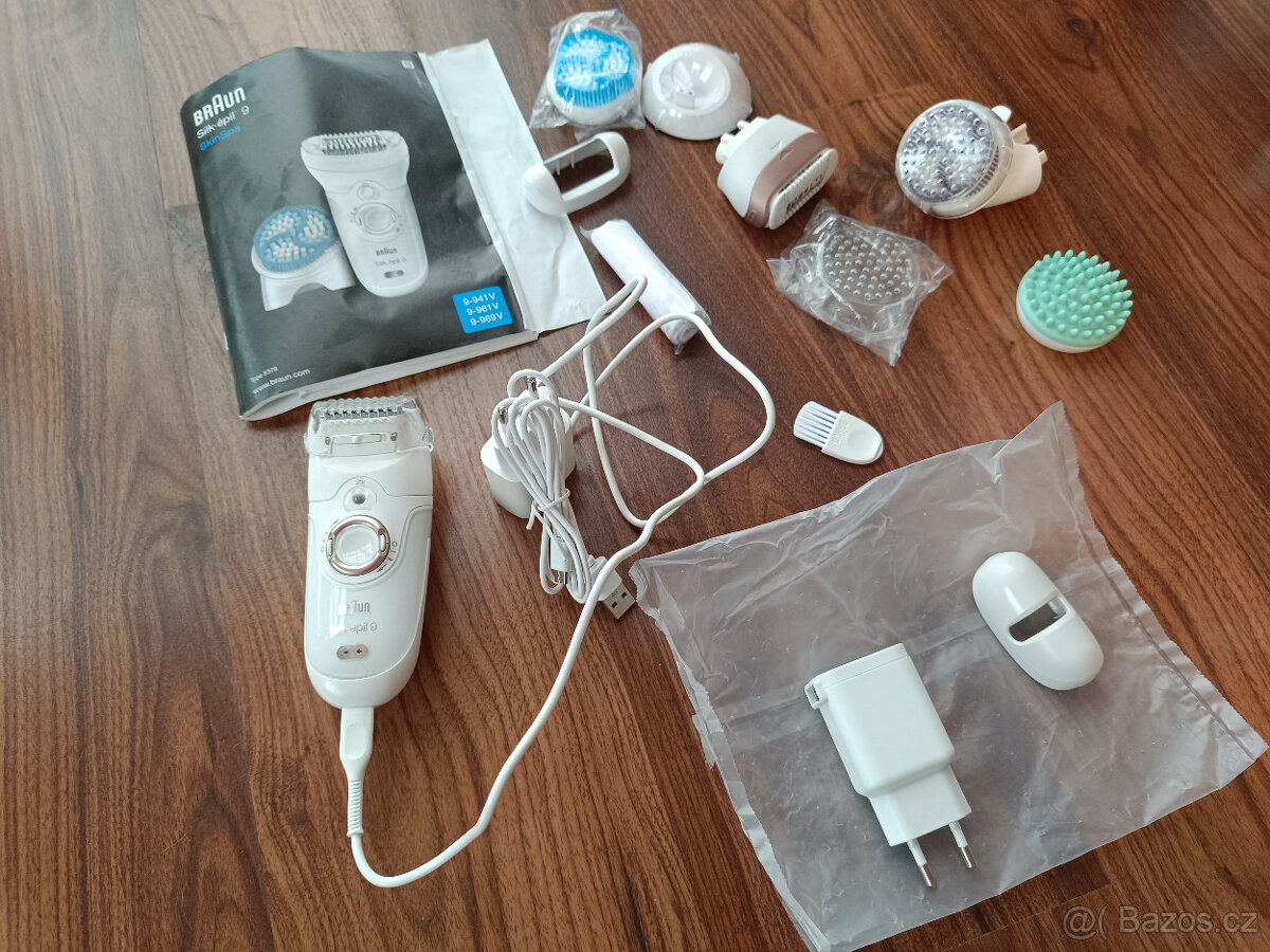 Braun Silk-épil 9 depilator, holici strojek, masazni aj.