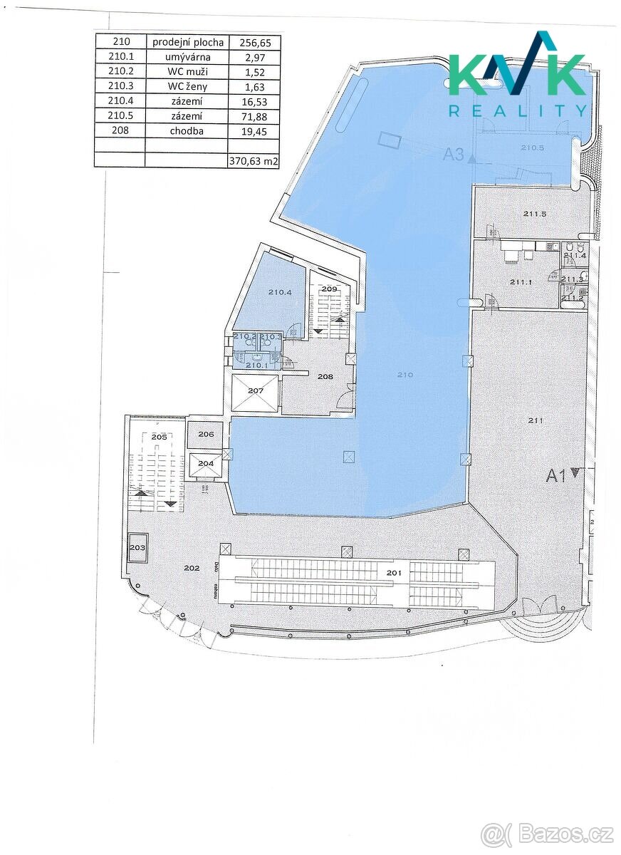 Pronájem, Obchodní prostory, 371 m2, Karlovy Vary - centrum