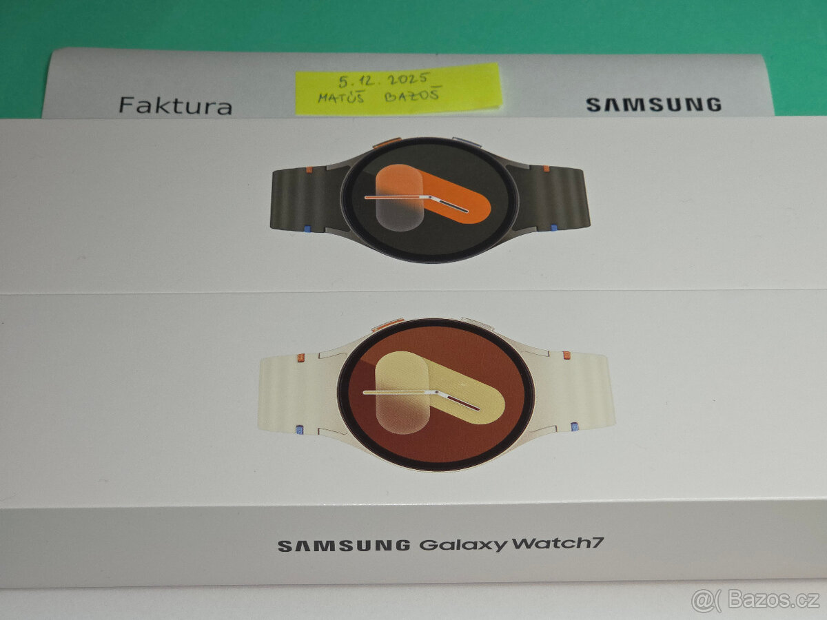 Nové Samsung Galaxy Watch 7 40mm BT béžové a zelené