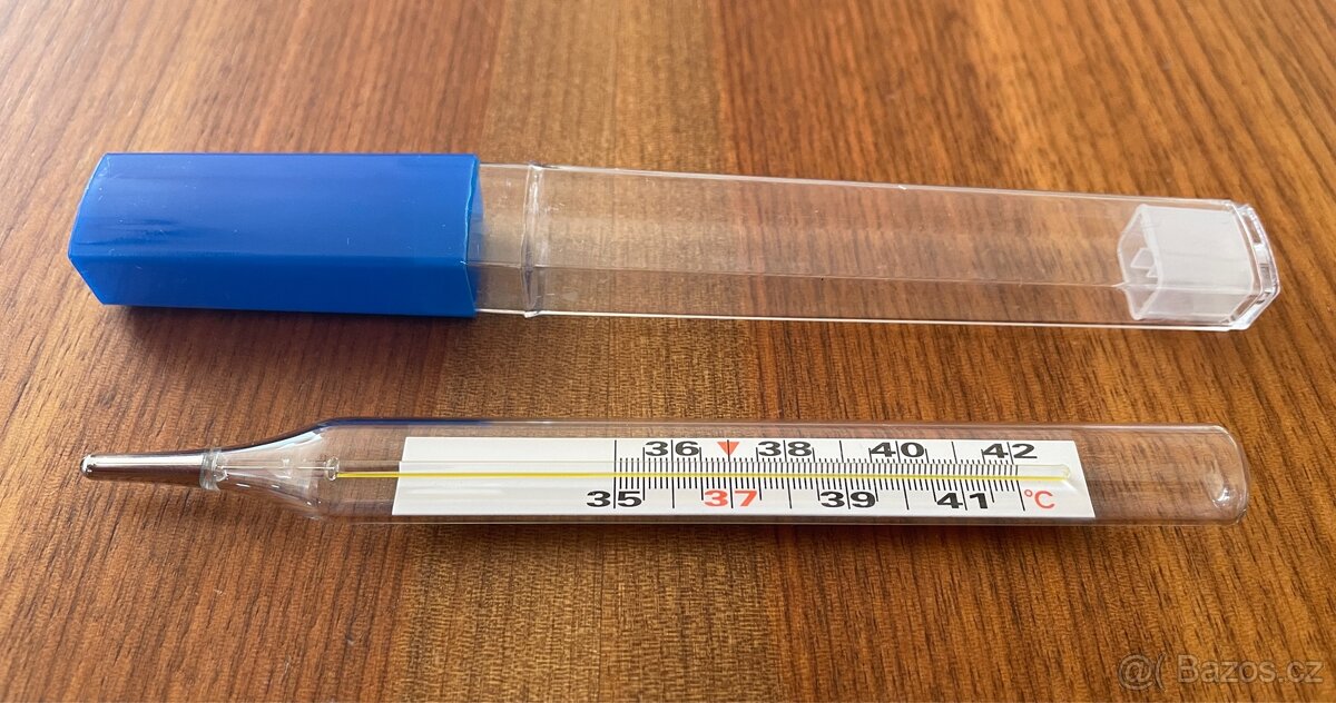 Teploměr rtuťový skleněný