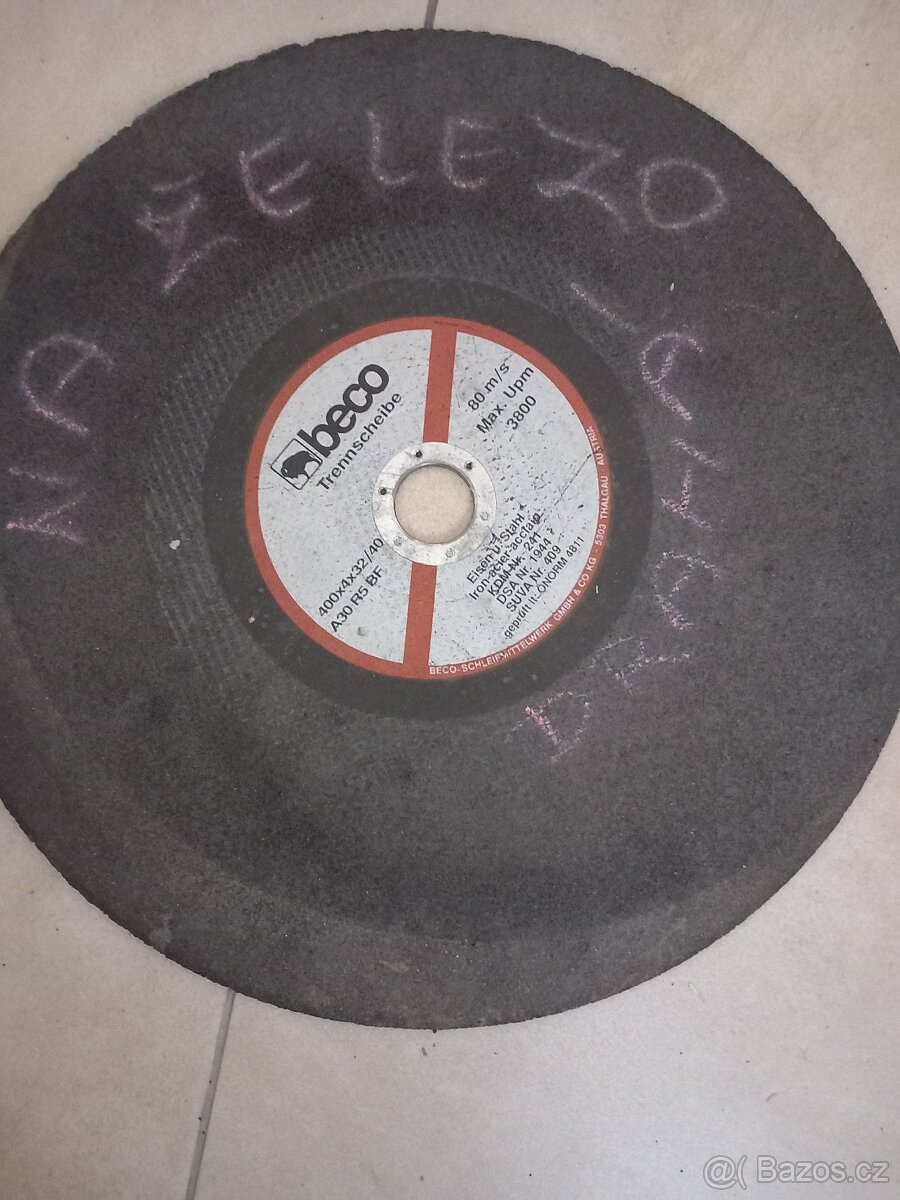 Beco 400x4x32/40 rezny kotouc