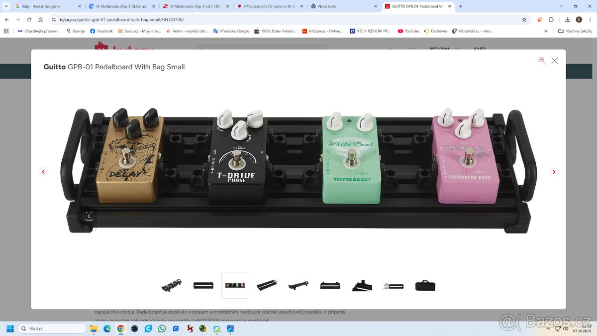 Pedalboard GPB-01 na pedály efektů Boss