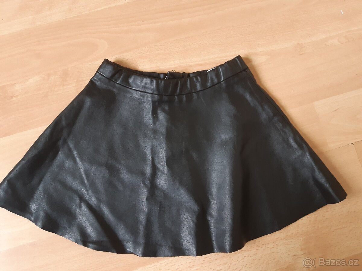 Dětská kožená sukně vel. 128