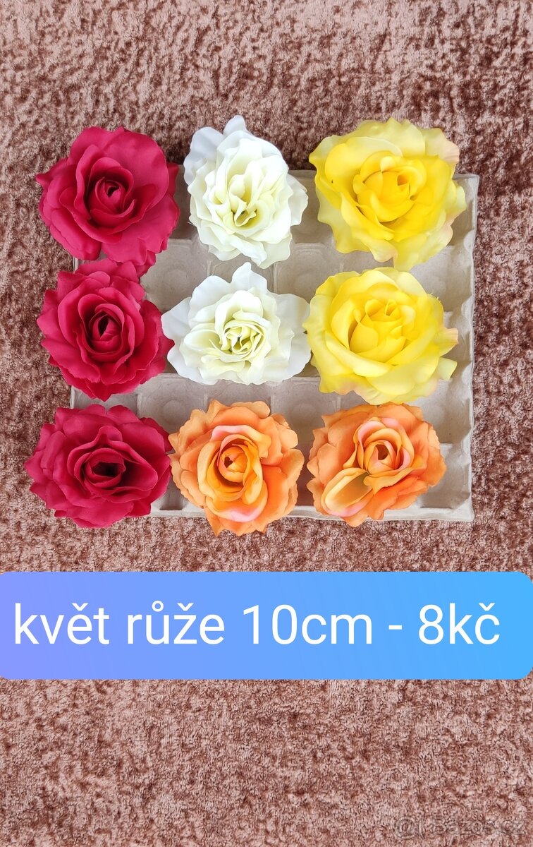 Umělé květiny - květiny do vazby