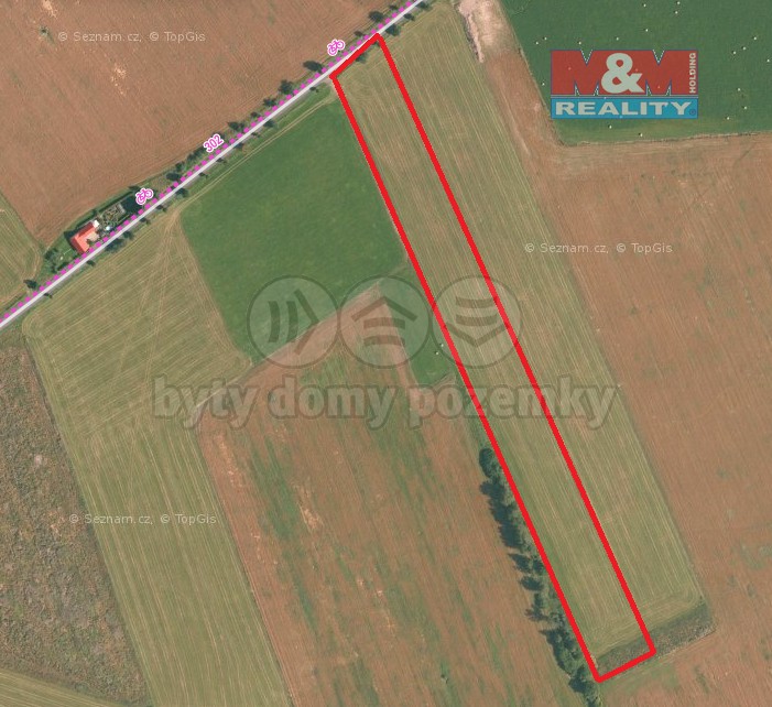 Prodej pole, 20332 m², zemědělská půda, Sádek
