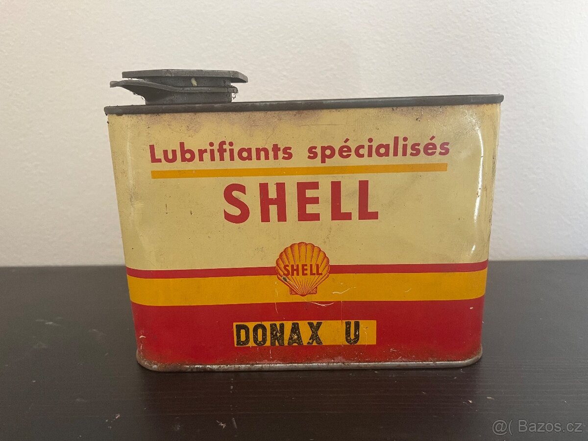 Plechovka od oleje Shell