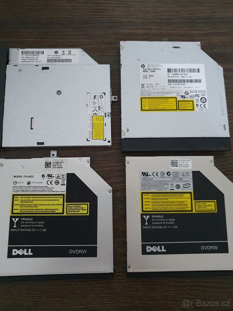 4x DVD mechaniky do Notebooku.