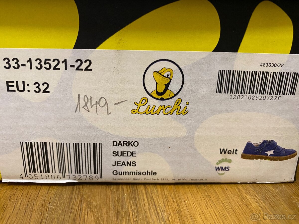 Prodám dětské kožené botičky Lurchi, vel. 32
