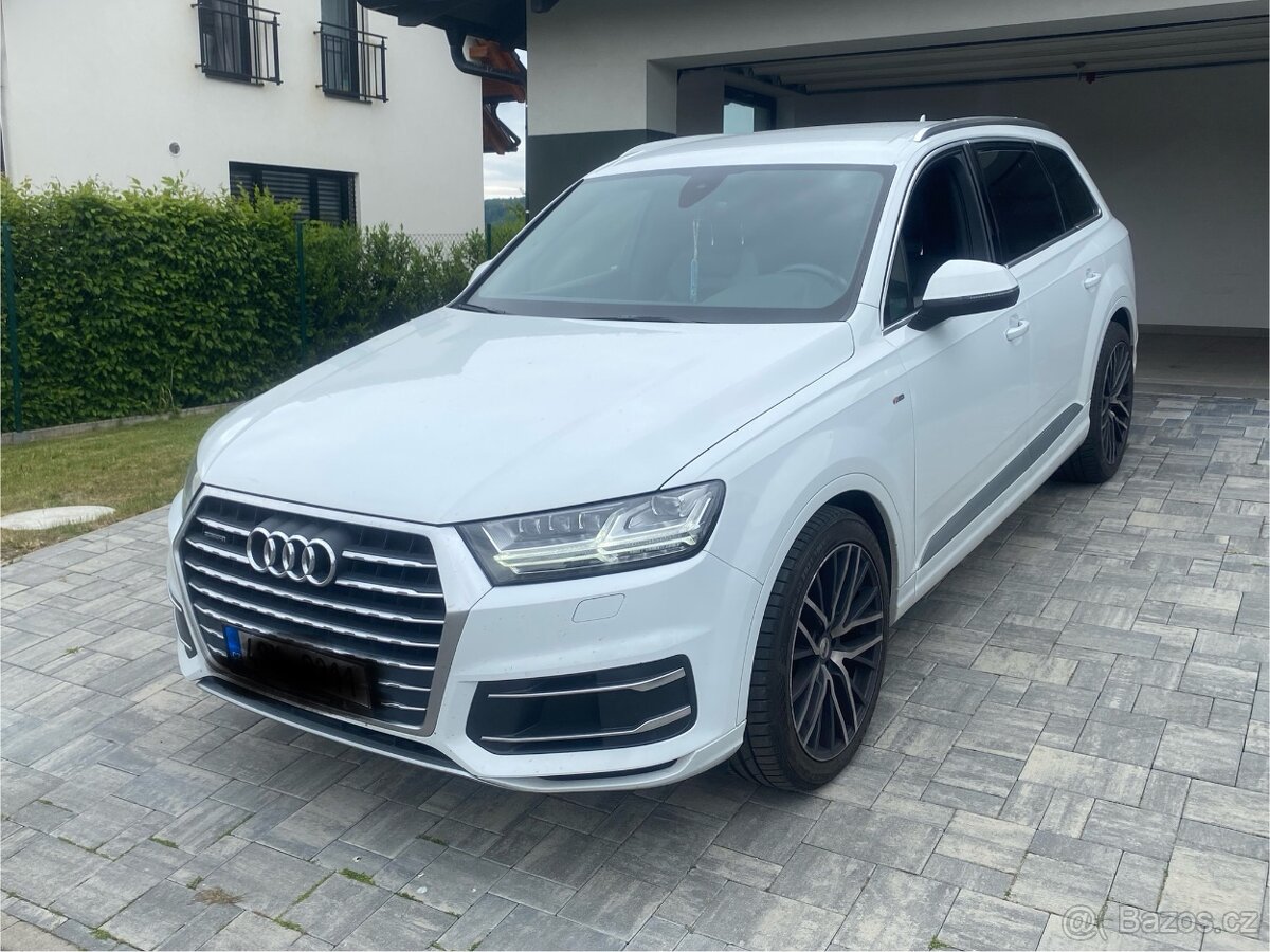 Audi Q7, 3,0 TDi S-Line Vzduch-ČR Rok 2017 Odpočet DPH