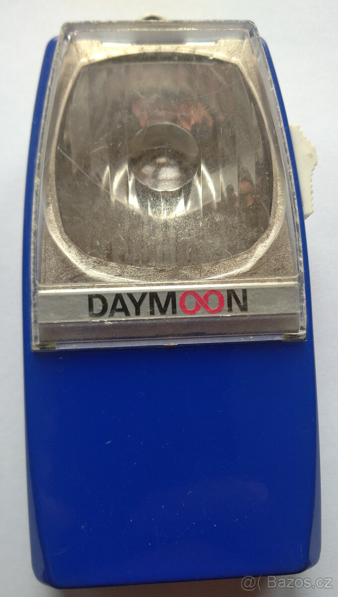 Retro modrá kapesní svítilna Daymoon - funkční